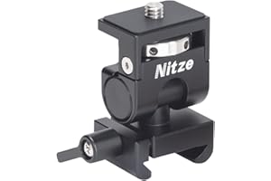 Nitze NATO Monitor Holder Mount Kamera, Monitorhalterung Kamera with NATO Clamp to 1/4" - 20 Screw, Field Monitor Mount Unterstützt 360° Drehbar und 180° Neigbar für 5" und 7" Monitor - N54-F2