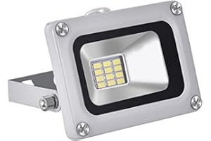 Reflektor LED 12 V, 10 W, super jasny, 800 lm, 6000 K, białe światło dzienne, wodoszczelność IP65, do ogrodu, na podwórko, taras, kwadrat, fabryka papasbox