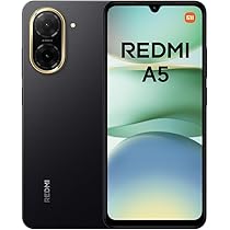Redmi A5 Smartphone, 4+128GB, Black, Super Clear 32MP AI Camera