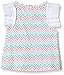 Pumpkin Patch Baby-Girls Chevron Print Top Plain T-Shirt, White (Super White), 12-18 Months (Manufacturer Size:12-18M))