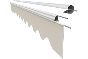 VANA Awning Fabric Valance for 5 m Awning Replacement Fabric Awning Cloth Canopy Sun Protection Only Valance Ready Sewn Size 4.85 x 0.21 m Design SPD052