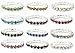 12pcs (12 Colors) Elastic Crystal Toe Ring Mixed Color Wholesale Lot Body Jewelry Pack