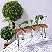 Produktbild FGASAD Glas-Blumentopf Blumenvase, Glas-Blumentopf mit Vintage-Holzrahmen-Halter für Hydrokulturpflanzen, Familie, Garten, Hochzeit, Dekoration - (3 Blumenvase), Dunkles Holz, 9.4in*4.9in