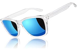 LINVO Sunglasses Mens Womens Polarised Fashion Mirror Sun Glasses Square Shades UV Protection