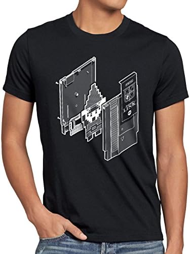 style3 Adventure of Link T-Shirt Homme classic gamer switch snes 8-Bit, Taille:L;Couleur:Schwarz