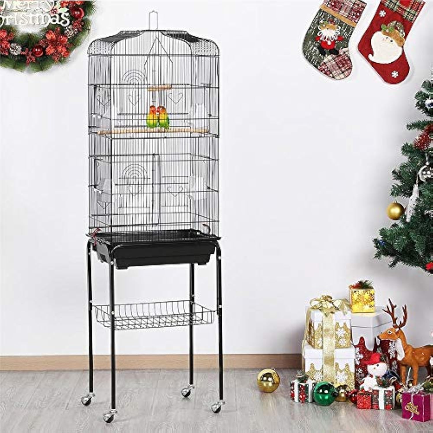 Yaheetech Cage à Oiseaux Grande Cage à Perruches Volière