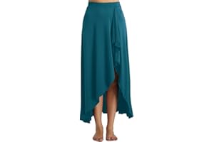 ranrann Falda Plisada de Baile Latino Flamenco para Mujer Falda Irregular de Ballet Danza Clásica Tango Sevillanas Vestido Danza del Vientre Chica