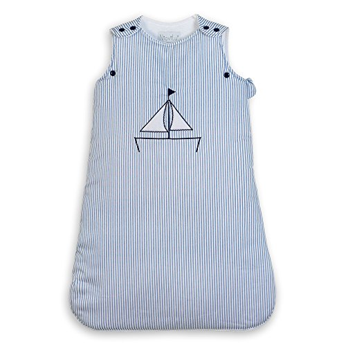 NioviLu Design Sacco nanna bebè - Blue Sloop (0-6 mesi / 70 cm - 1 Tog)