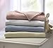 100% Luxury Soft Cotton Cellular Baby Blanket for Pram, Moses Basket or Crib and Travel in Blue Pink Cream or White (1 x Pink)