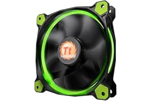 Thermaltake Riing 14 LED wentylator obudowy czarny/zielony
