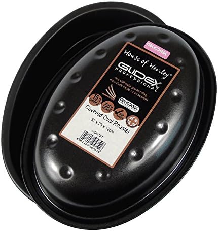 GlideX Professional Non Stick Oval Covered Roaster by House of Henley