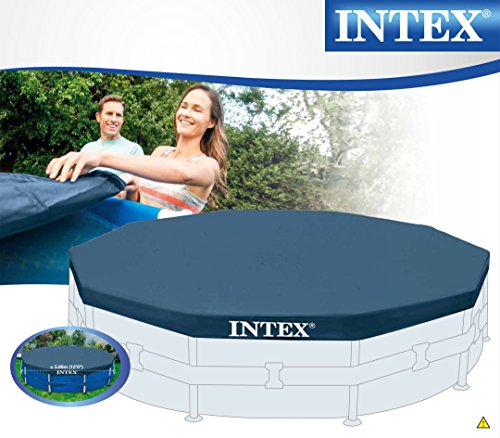 Intex Abdeckplane für Metal Frame Pool, schwarz, Ø 366 cm, Überhang 25 cm - 6