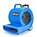 Produktbild FSS Gebläse Teppichboden-Trockner 3 Geschwindigkeit, Mit Spurstange Und Riemenscheibe  LuftbewegungsgebläSe, Mini, MäChtig, Bodenventilator, Blau