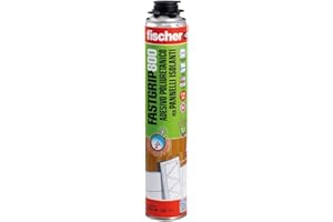 Fischer Fastgrip 800 Schiuma Poliuretanica Espansa per Pistola, Adesivo per Pannelli Isolanti e Cartongesso, 518295