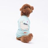 Pawstar Lama&amp;Dog K&uuml;&ccedil;&uuml;k Irk K&ouml;pek Penye Tulum Pijama (L)