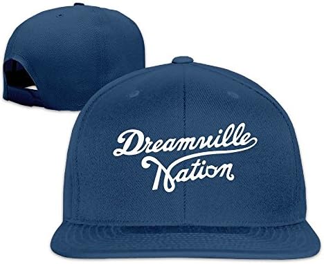 Facsea Runy Custom Dreamville Records Logo Adjustable Baseball Hat &amp; Cap Navy
