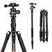 Produktbild Leichtes Reisestativ aus Carbon, Kamerastativ mit Kugelkopf und Arca-Swiss kompatibler Schnellwechselplatte, inkl. Tragetasche und Spikes