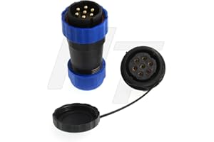 HANGTON CONNECT HangTon HE29 Prise de Panneau d'alimentation Industrielle étanche IP68 Connecteur Circulaire mâle Femelle 7 pin