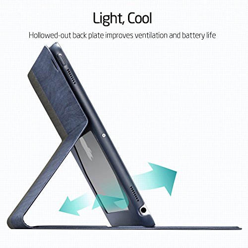 iPad Pro 10.5 Hülle, ESR® Auto aufwachen / Schlaf Funktion und Einstellbarem Blickwinkel Funktion Schutzhülle für iPad Pro 10.5 (Marineblau) - 8