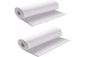MEARCOOH 2-Pack 3mm EVA Foam, White EVA Foam Cosplay, Premium EVA Foam Sheets, 13.9" x 59" High Density 86kg/m3 EVA Foam Roll for Cosplay Costume, Crafts, DIY Projects