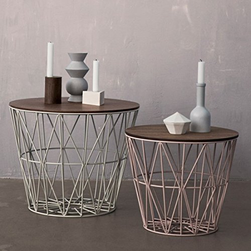 ferm LIVING Wire Drahtkorb Medium, schwarz Ø 50cm H 40cm - 5
