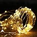 Produktbild Telckabel 10M Kupferdraht Lichterkette mit 100er LEDs IP67 Wasserdichte Lichterkette mit Batteriebetrieb, für Innen und Außen (Warmweiß)