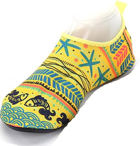 YL Story Water Shoes Mens Womens Quick Dry Sports Aqua Shoes Unisex Swim Shoes for Swim,Walking,Yoga,Lake,Beach,Garden,Park,Driving,Boating Yellow 3XL