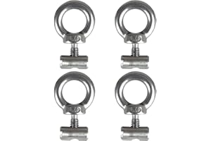 HSIXHAF 4 pcs Crochets d'Auvent en Acier Inoxydable, butoirs de Fixatio Crochets d'auvent Kit de Blocage de Camping Rail Accessoires pour Rails pour Caravanes, Camping-Cars, Bateaux