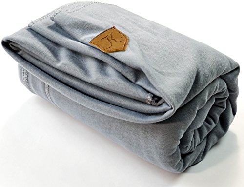 Tragetuch »KREUZER« – edler Look – atmungsaktiv, lang und seidenweich – inkl. Trageanleitung | Babytragetuch | Baby Wrap Sling - 4