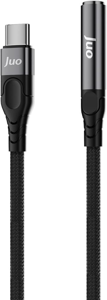 Juo USB Type-C to 3.5mm Jack Aux Kulaklık Mikrofon Çevirici Dönüştürücü Adaptör Kablo