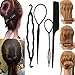 Sanwood Women's 4Pcs Hair Twist Styling Clip Stick Bun Maker Braid Tool