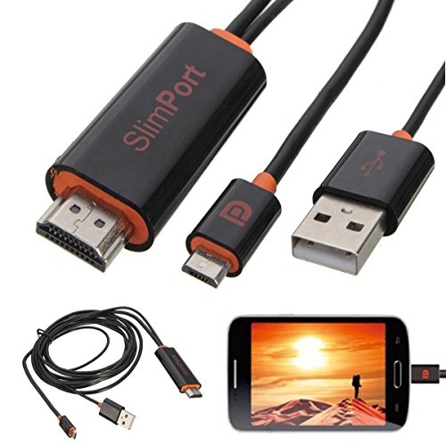 ELEGIANT Slimport zu HDMI Adapter HDTV TV Video Adapter Viedo Konverter USB Kabel Cable für LG G4 G3 G Flex Nexus 4 5 7 ASUS PadFone Infinity / New PadFone Infinity usw - 3