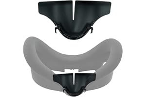 Fiorky Almohadilla de nariz de silicona para Quest 3, auriculares de realidad virtual, transpirable, antifugas, funda opaca, cojín de silicona, accesorios de realidad virtual para Meta/Oculus Quest 3