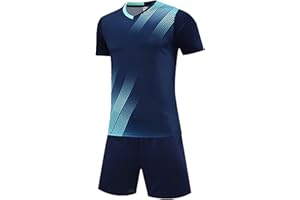 ADIXUN Kids Boys Football Kit Children Soccer Jersery Set Gym Shorts and T-shirt Sets Sports Outfit for kids Age 5-13 Years