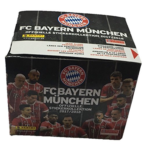 Preisvergleich Produktbild Panini - FC Bayern München Offizielle Stickerkollektion 2017 / 2018 - Display mit 36 Tüten / 180 Sammelbilder - Deutsche Ausgabe