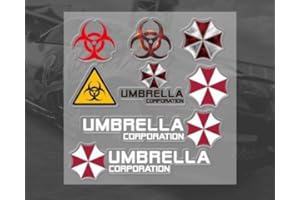 PATCH NATION Umbrella Corporation Biohazard Résident Evil Voiture Stickers Autocollants Ensemble