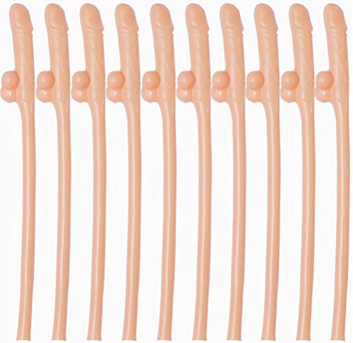 Demarkt Penis Cocktail Strohhalme Boys 'Pack Penis Cocktail Straws für Den Junggesellenabschied und Spaßparty