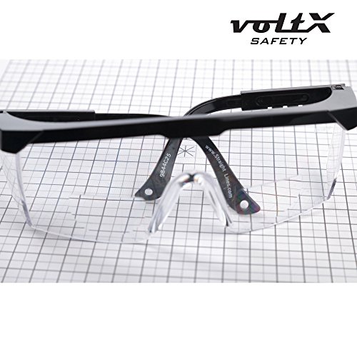 voltX ‚Classic‘ farblose Bifokalschutzbrille (+1,5 Dioptrie) mit Sicherheitskordel CE EN166F zertifiziert - 6
