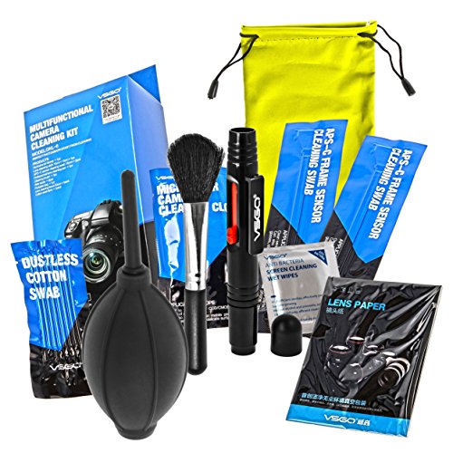 VSGO - Kit Di Pulizia Professionale - Ideale per APS-C - In Una Pratica Borsa