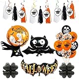 CONJUNTO ÚNICO: las decoraciones perfectas para la fiesta de Halloween crean un gran ambiente festivo de Halloween para usted y su familia, brindándole una experiencia inolvidable.