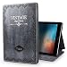 Produktbild iPad Pro 10.5 Hülle, JGOO "Magic World Series" Moderne Vintage Buch Stil Fall für iPad Pro 10,5 Zoll (2017 Release), Silm PU Leder Smart Case mit Auto Sleep Wake & Multi Angle Stand,Grau