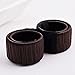 TOPBeauty 2Pcs/Set Women Hair Bun Maker French Twist Hair Fold Wrap Snap - Dark Coffee