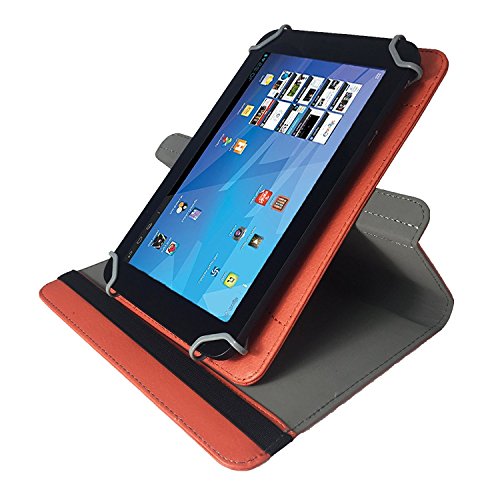 Lenovo TB3-850M – Drehbare Tablet Schutzhülle mit Standfunktion + Touch Pen – Orange 8 Zoll 370 - 4
