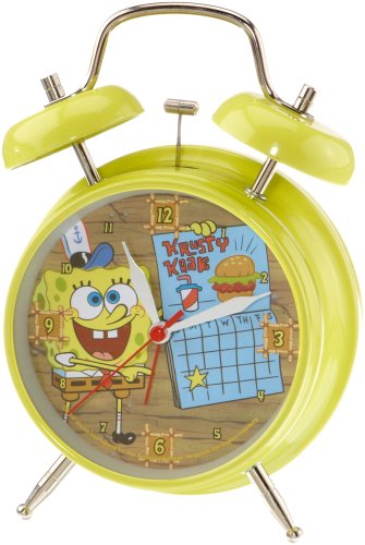 United Labels AG 0198540 - Alarm Clock, 7,5 cm/Bob Esponja [Importado de Alemania]