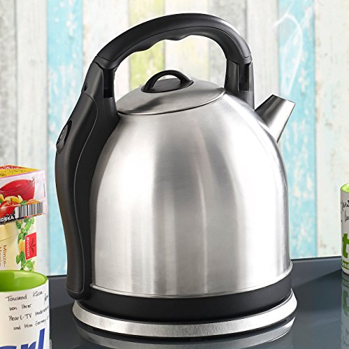 Rosenstein & Söhne XXL-Edelstahl-Wasserkocher WSK-200.mx, 3,8 Liter - 3