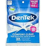 Pack of 1 Recortes de hilo dental Dentek de menta fresca, 150 unidades