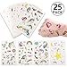 Produktbild Glitzer Tattoo Set Kinder Schablone, Temporäre Glitzer Tattoos, tattoos zum aufkleben wasserfest, Yosemy 25 Blatt Einzigartig Themed Tattoo Party Lieferungen Schablone Kinder Geburtstag Party