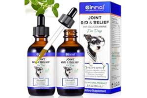OBNOSWLPJMN Joint Supplements for Dogs Joint Aid for Dogs With Glucosamine Dog Joint Supplements for Senior Dogs Improve Mobility & Flexibility Pet Supplement for Older And Stiff Dogs, Beef Flavor - 120ml