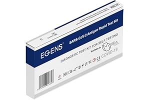 MIDA FARMA EGENS - 5 x Tamponi Covid 19 Rapido Nasale, Kit Clungene Rapido Tampone per l'Antigene SARS-COV-2 - Riconosce tutte le varianti - 5 Scatole da 1 Test Covid