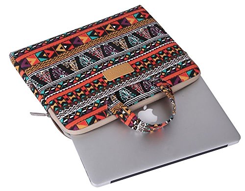 MOSISO Bohemien Segeltuchstoff Hülle Sleeve Laptop Aktentasche für 13-13,3 Zoll MacBooks, Laptops Form: Phönix - 3